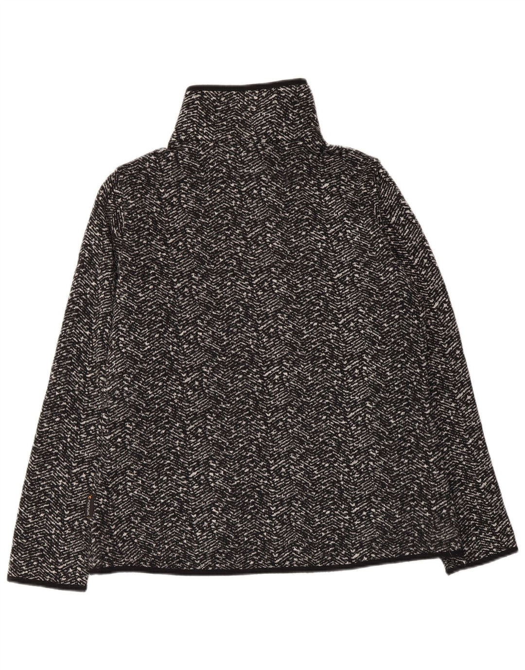 Jachetă de trening pentru femei JACK WOLFSKIN UK 14/16 Large Black Herringbone