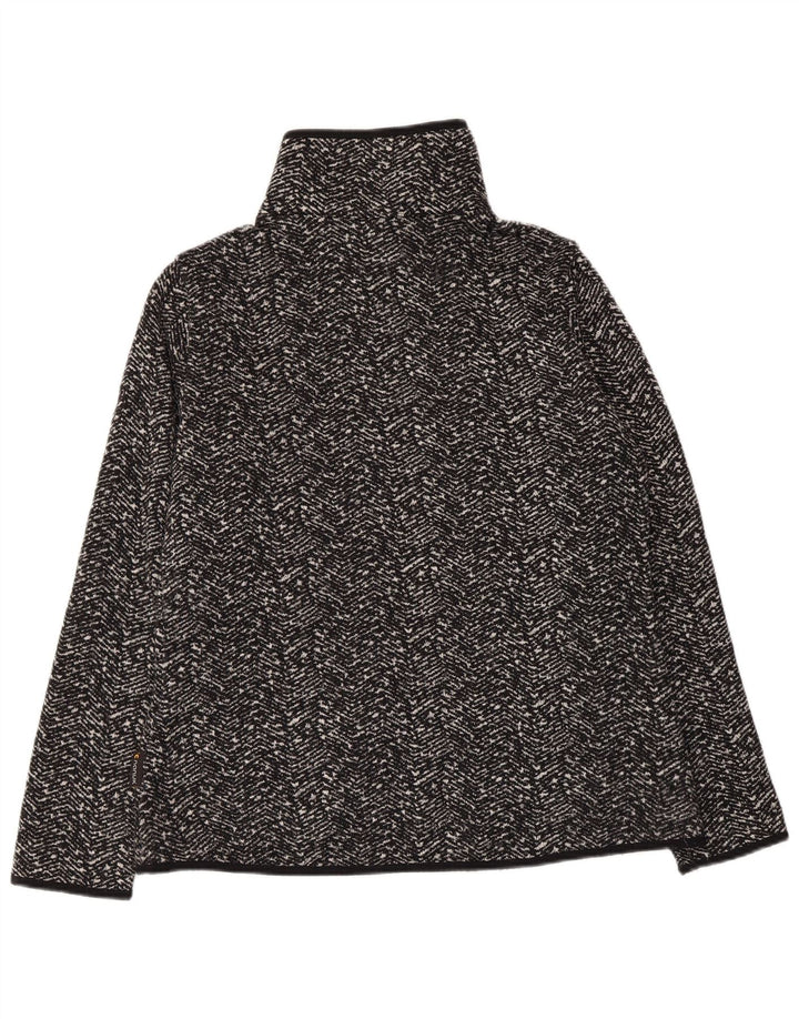 Jachetă de trening pentru femei JACK WOLFSKIN UK 14/16 Large Black Herringbone