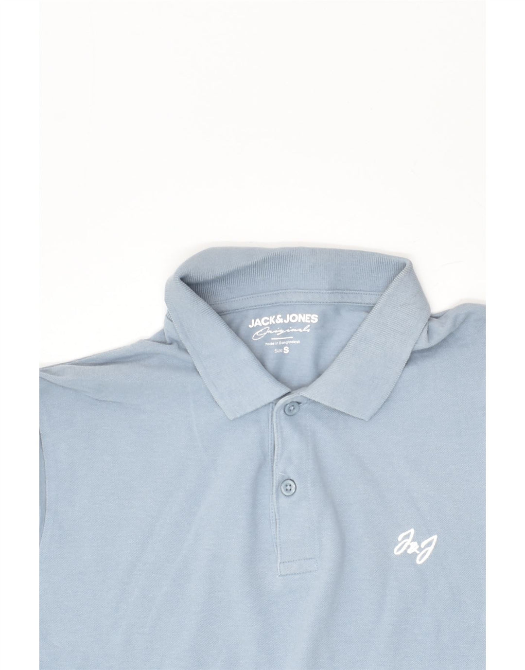 JACK & JONES Mens Polo Shirt Small Blue Cotton | Vintage Jack & Jones | Thrift | Second-Hand Jack & Jones | Used Clothing | Messina Hembry 
