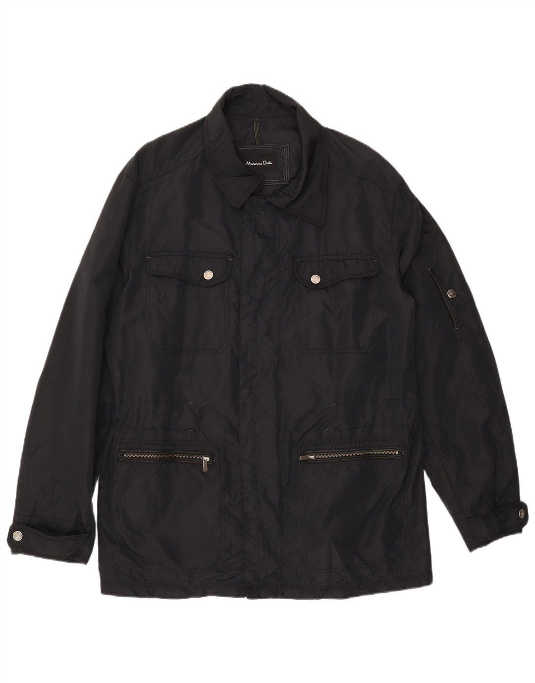 Jachetă pentru bărbați MASSIMO DUTTI UK 42 XL Nylon negru