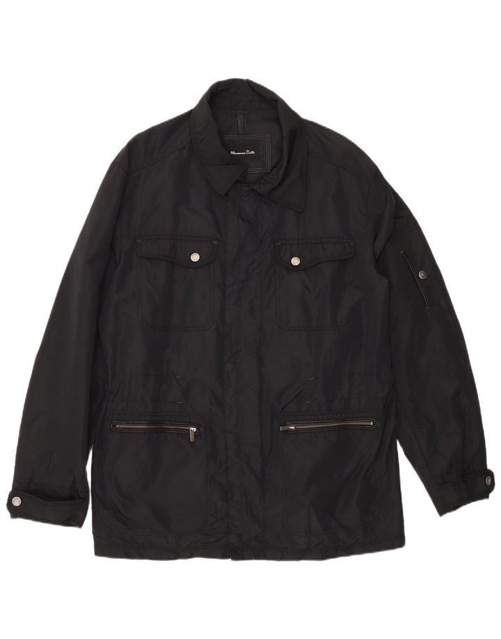 Jachetă pentru bărbați MASSIMO DUTTI UK 42 XL Nylon negru