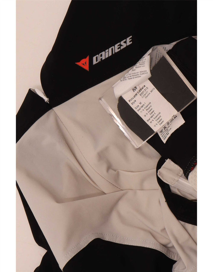 Top din jerseu Dainese pentru bărbați, cu mânecă scurtă, cu fermoar, negru, colorblock