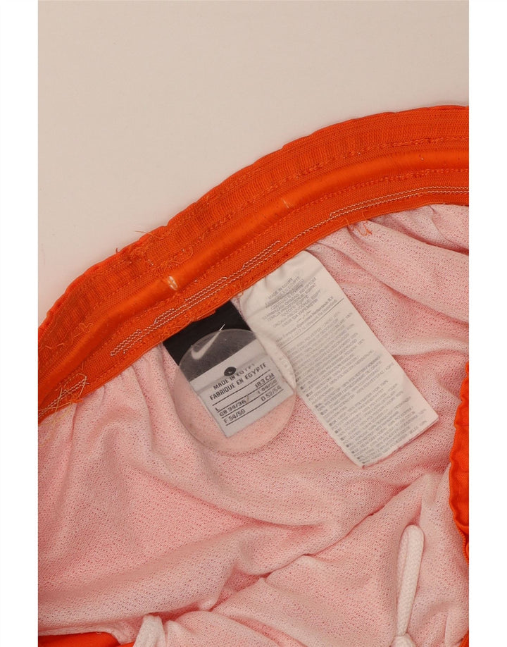 Pantaloni scurți sport Nike pentru bărbați, poliester portocaliu mare