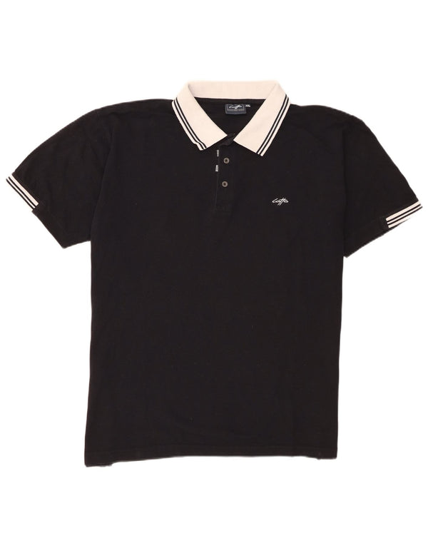 Tricou polo Lotto Rugby pentru bărbați 2XL bumbac negru