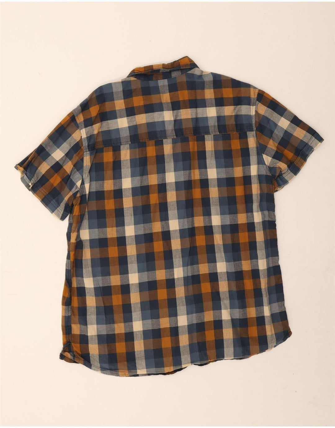 Cămașă cu mânecă scurtă pentru bărbați Mountain Warehouse, bumbac cu carouri multicolore