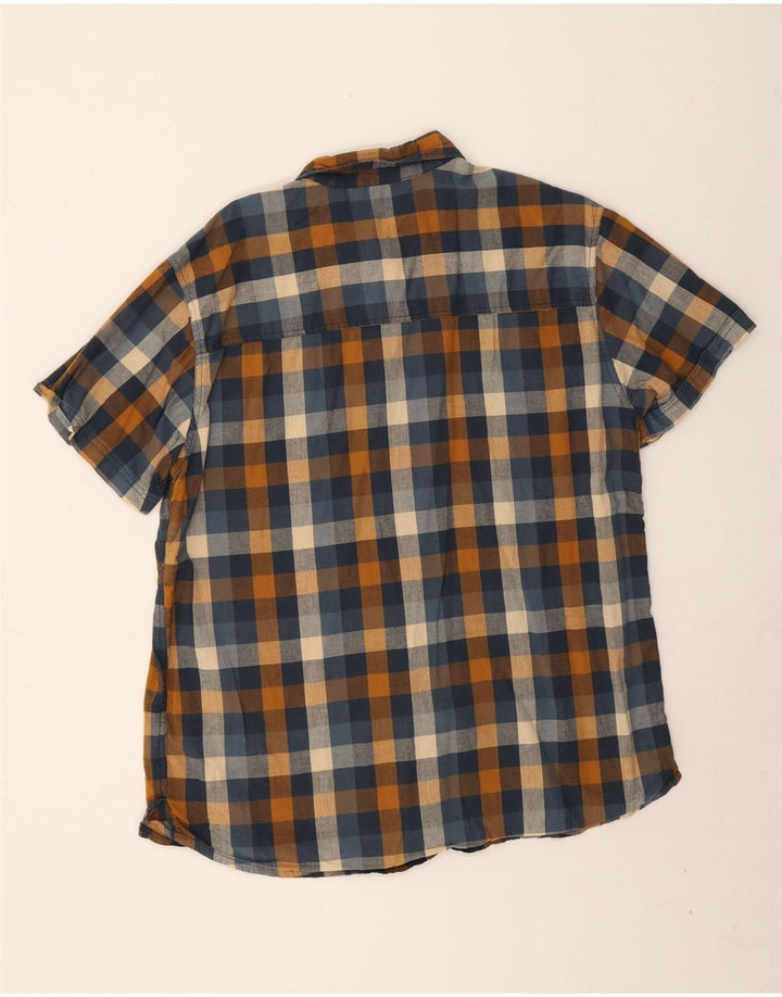 Cămașă cu mânecă scurtă pentru bărbați Mountain Warehouse, bumbac cu carouri multicolore