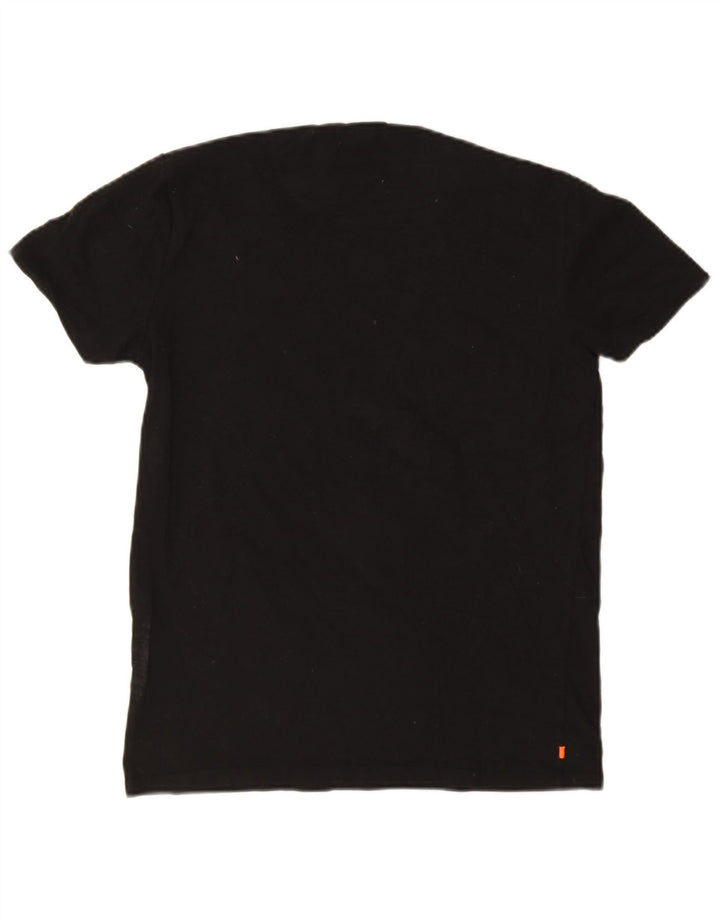 Tricou Superdry pentru bărbați Slim Fit Top, bumbac mediu negru