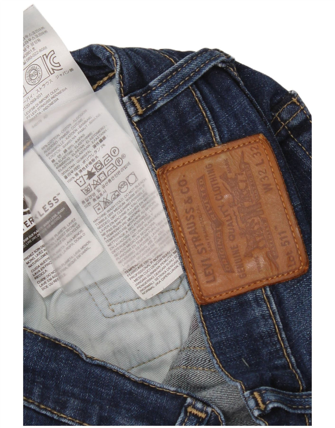 Blugi Levi's 511 Slim pentru bărbați W32 L32 Bumbac albastru