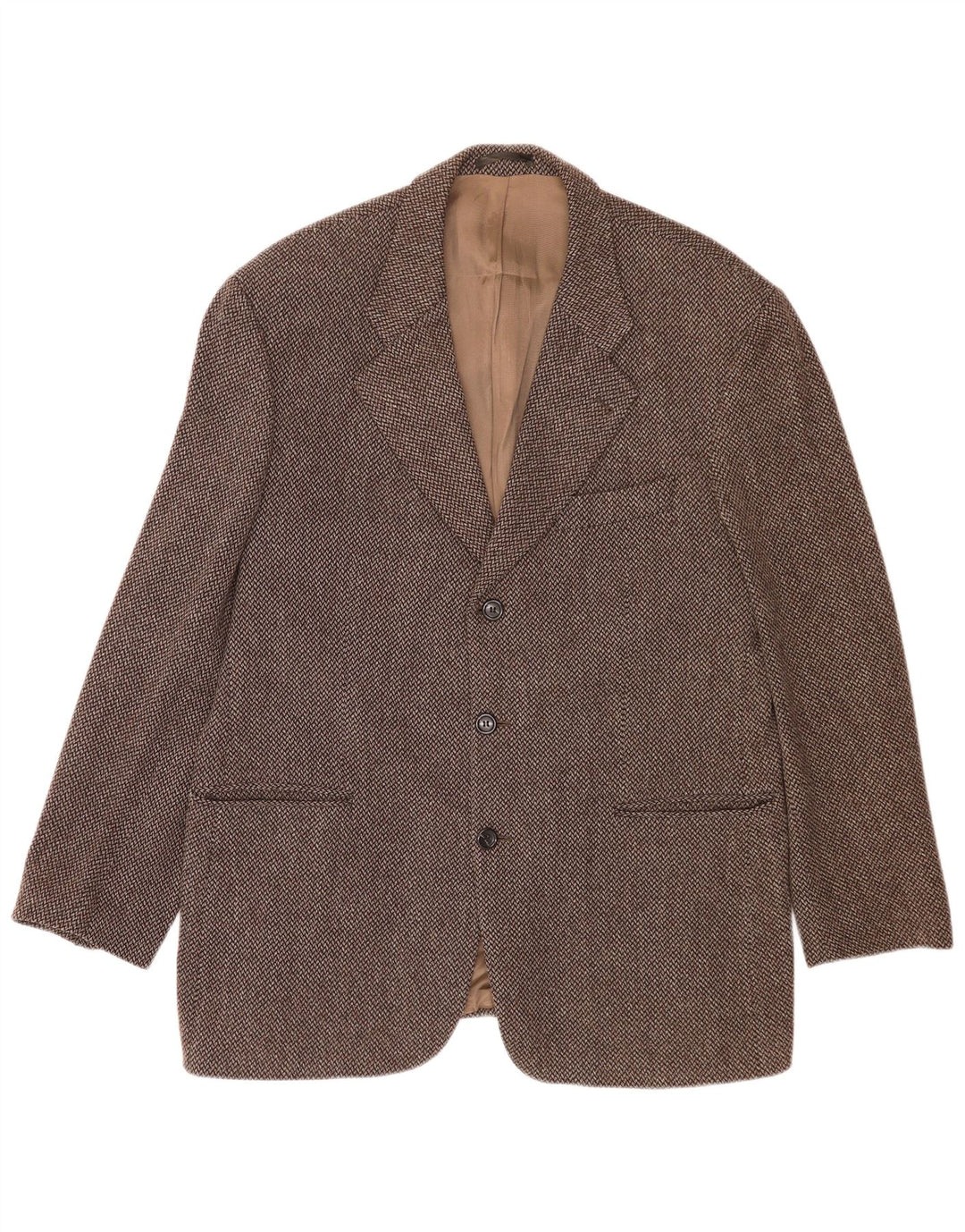 Jachetă pentru bărbați Carlo Barbera, cu 3 nasturi, IT 54 2XL, maro, picior de gală