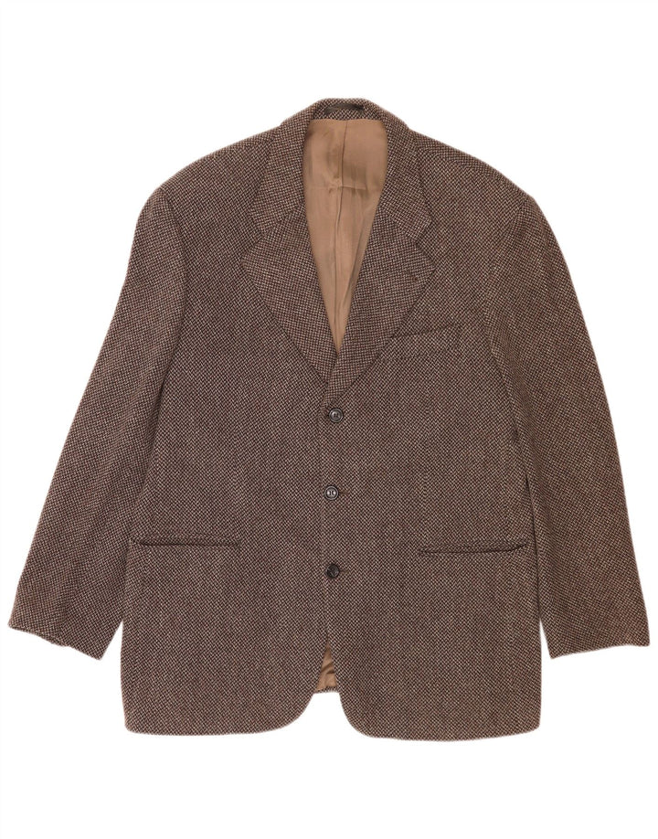 Jachetă pentru bărbați Carlo Barbera, cu 3 nasturi, IT 54 2XL, maro, picior de gală