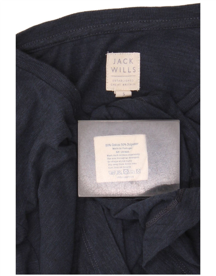 Top pentru bărbați Jack Wills cu mânecă lungă, mic, bleumarin, bumbac