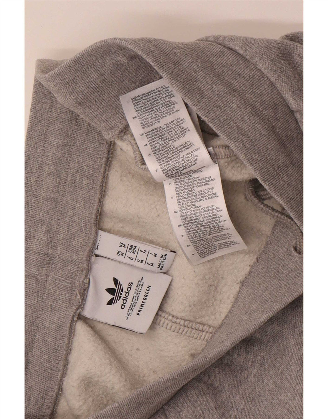 Pantaloni de trening pentru bărbați Adidas Pantaloni de jogging, bumbac cu pete gri mediu
