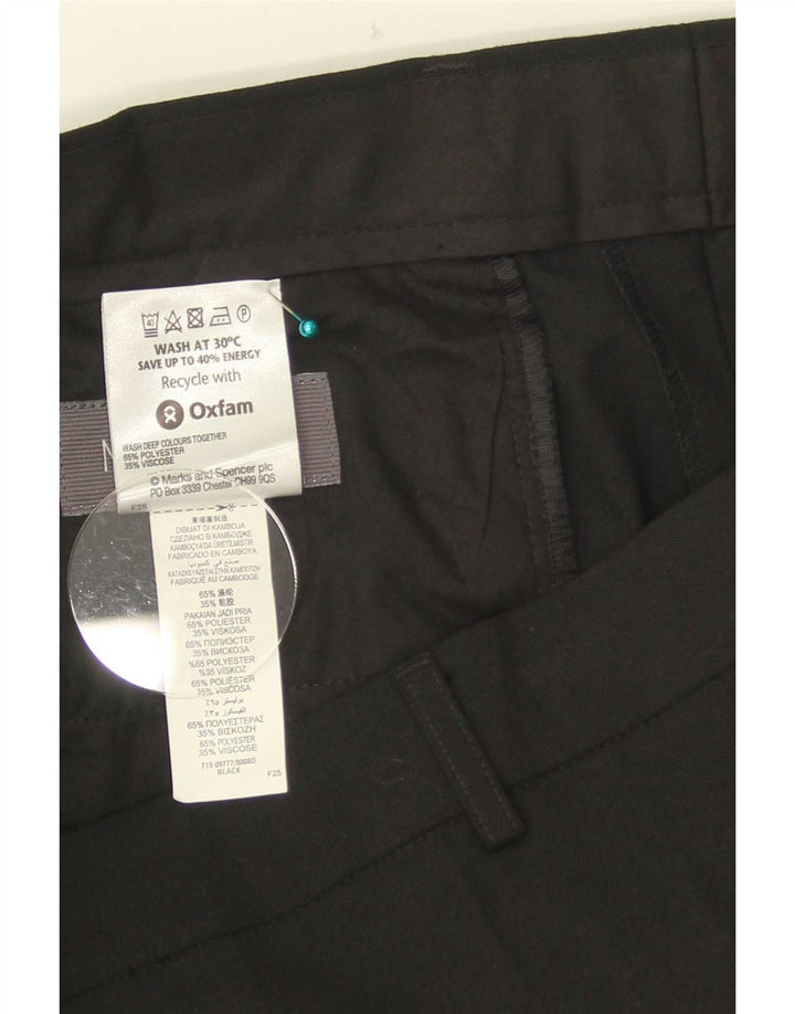 Marks & Spencer Pantaloni drepți pentru bărbați L36 L33 Poliester negru