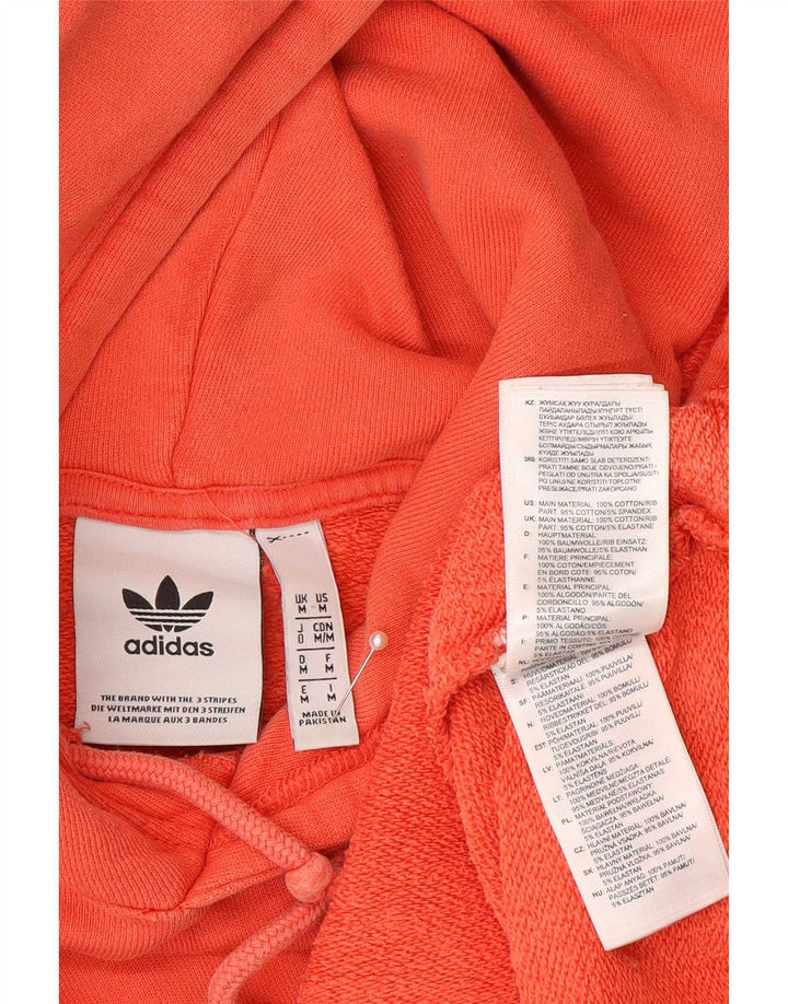Pulover Adidas pentru bărbați, bumbac portocaliu mediu