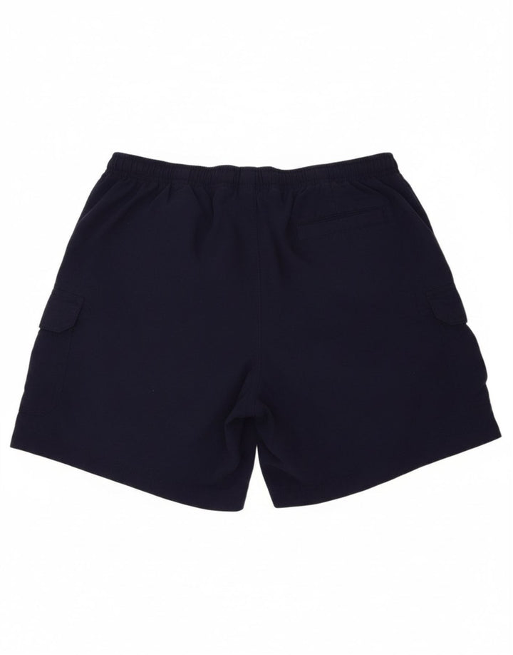 L.L.BEAN Mens Sport Shorts Medium Navy Blue Nylon