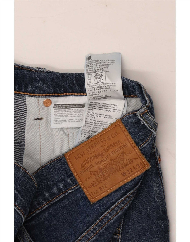 Pantaloni scurți Levi's 512 Denim W32 Medium Blue Bumbac