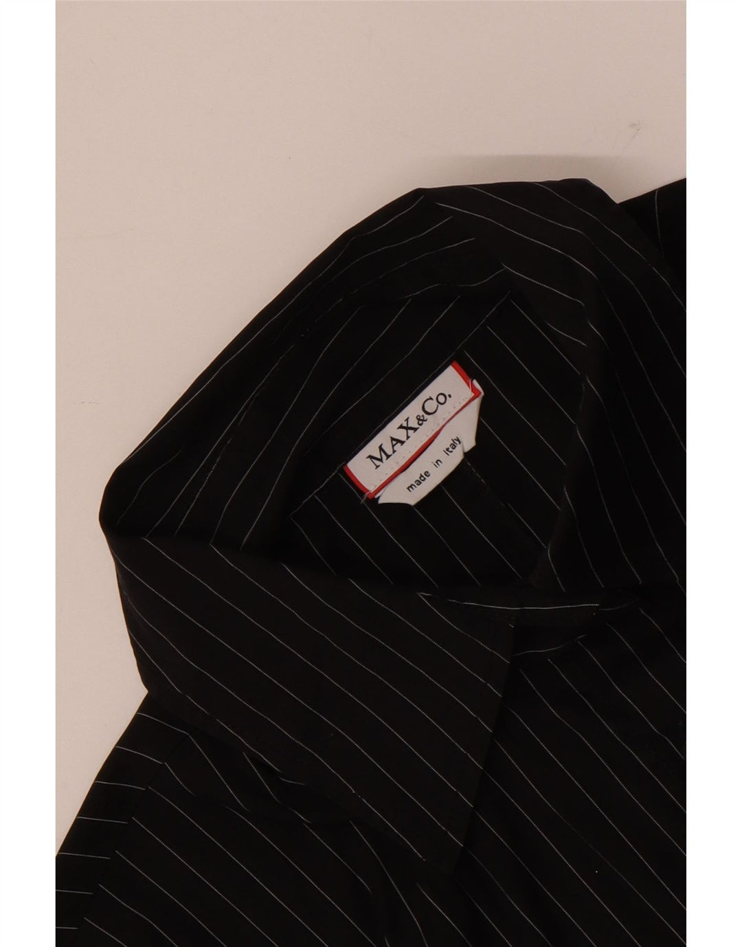 Cămașă pentru femei Max & Co. UK 14 Medium Black Pinstripe