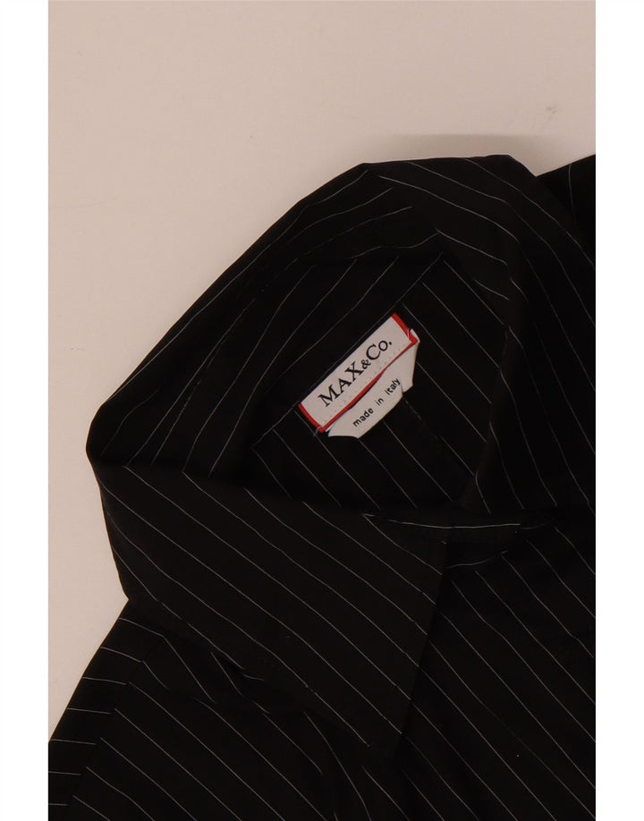 Cămașă pentru femei Max & Co. UK 14 Medium Black Pinstripe