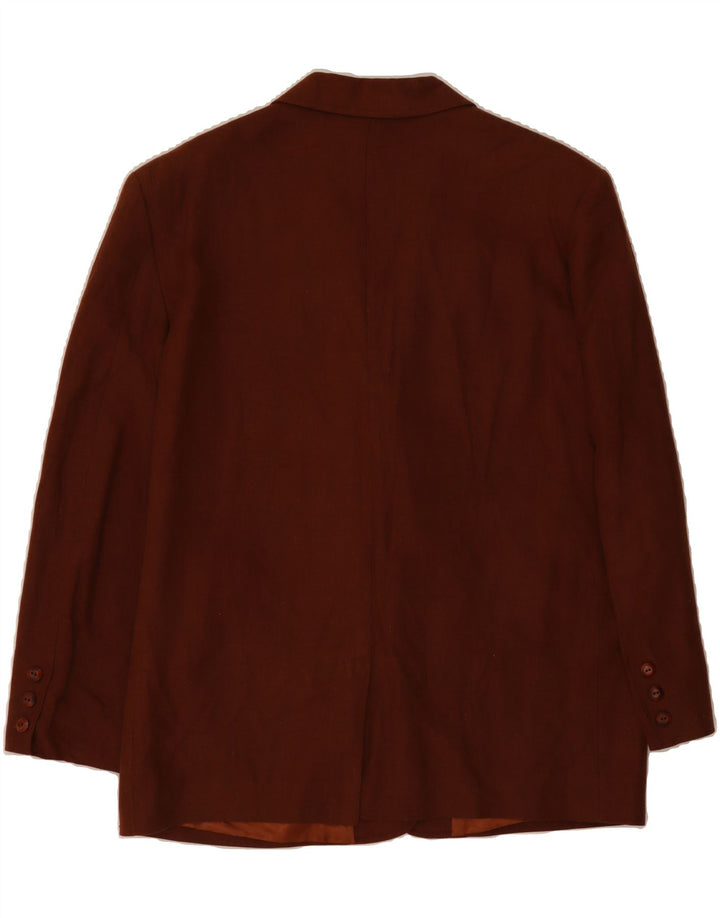 BENETTON Womens 3/4 Sleeve 3 Button Blazer Jacket IT 46 Large Brown Vintage Benetton and Second-Hand Benetton from Messina Hembry 