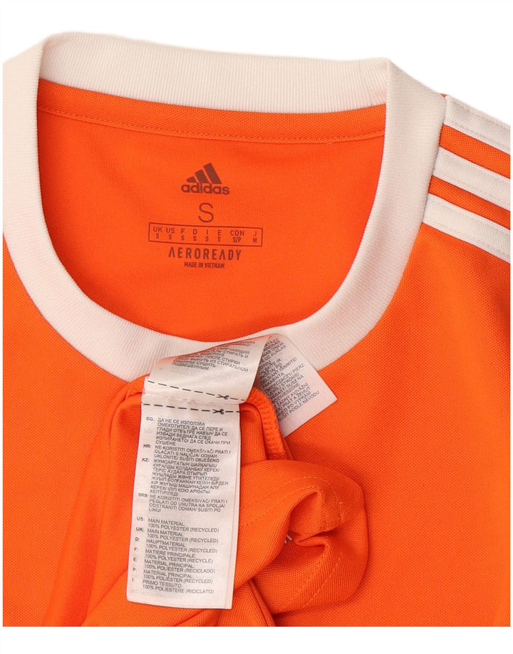 Tricou pentru bărbați Adidas Aeroready Top mic poliester portocaliu