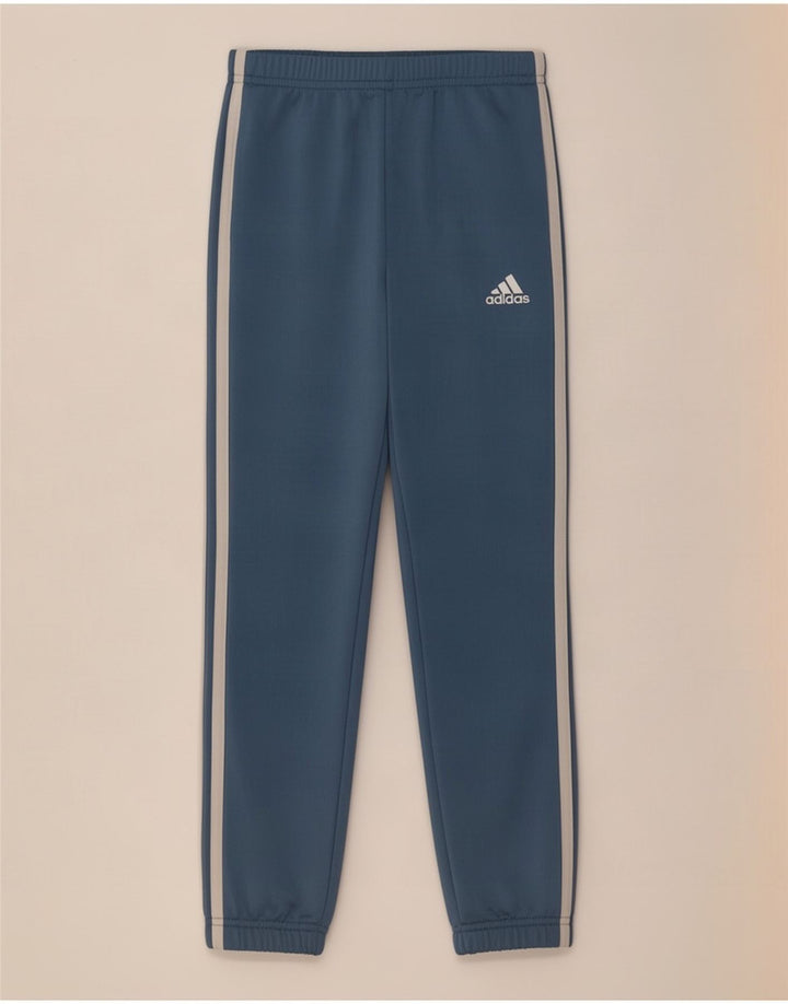 Pantaloni de trening Adidas baieti Joggeri 7-8 ani poliester albastru