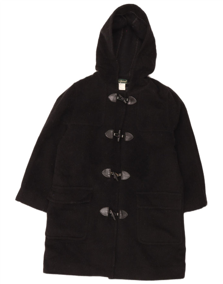 Duffle Coat pentru femei Harve Benard, supradimensionat, cu glugă, UK 16, mare, lână neagră