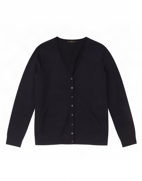 Pulover cardigan pentru femei Marks & Spencer UK 16 mare bleumarin acrilic