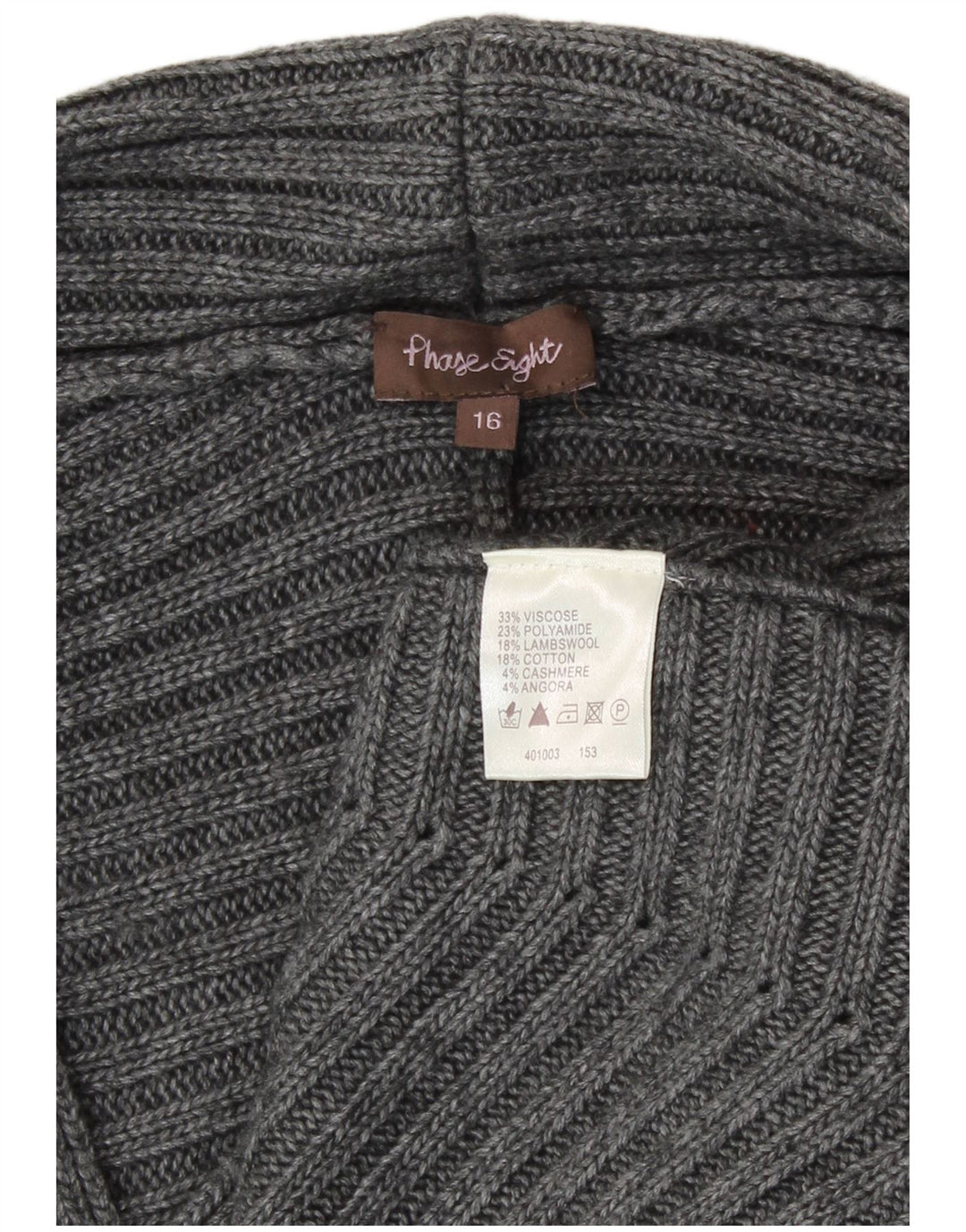 Pulover cardigan pentru femei Phase Eight UK 16 mare, gri, viscoză
