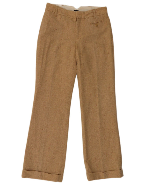 Gap Womens Stretch Bootcut Casual Trousers US 4 Small W30 L32 Beige Flecked