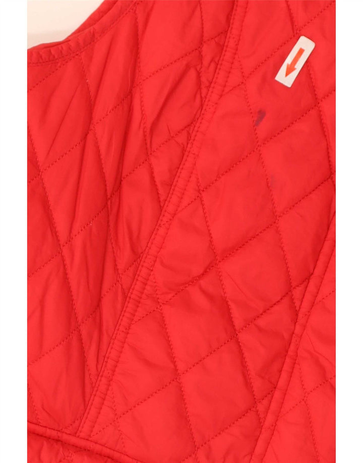 Gilet matlasat Barbour pentru femei UK 14, mare, roșu, poliamidă