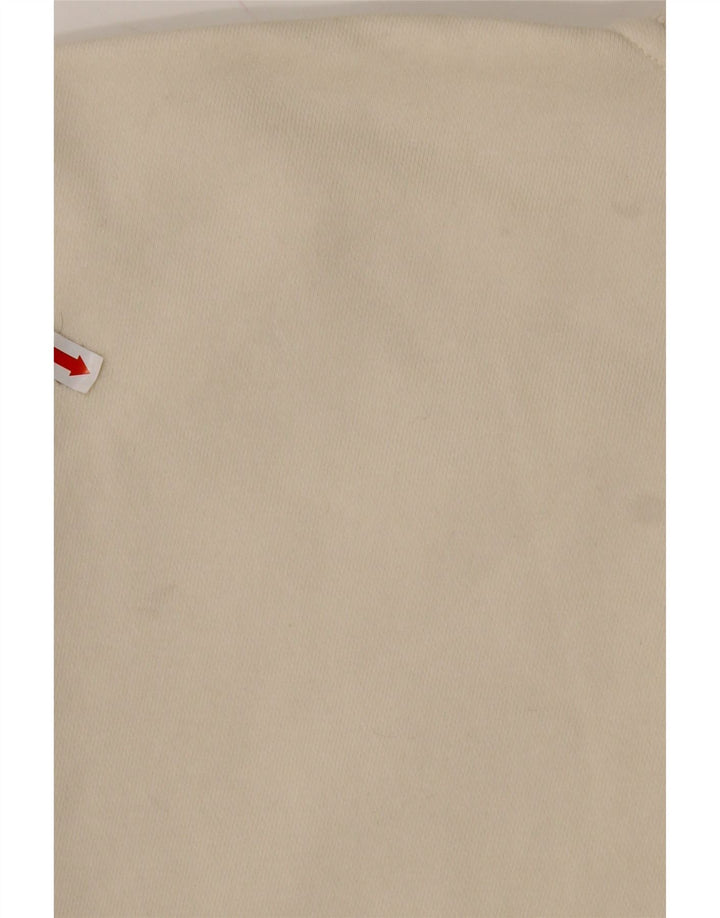 Hanorac REEBOK pentru bărbați, cu fermoar și cu fermoar, bumbac mediu alb