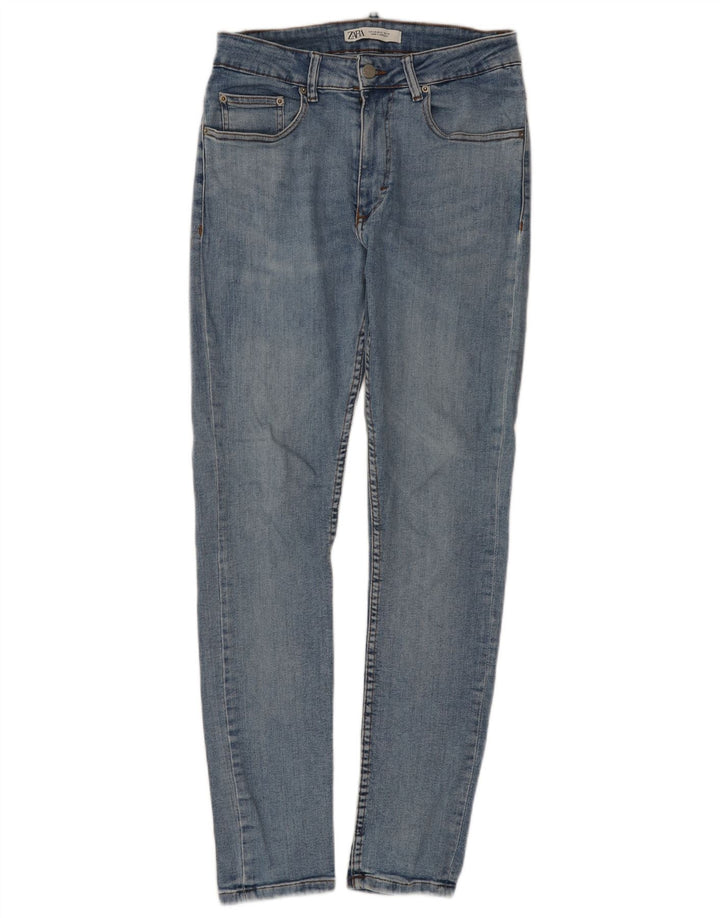 Blugi slim pentru bărbați Zara EU 40 Medium L31 L30 Bumbac albastru