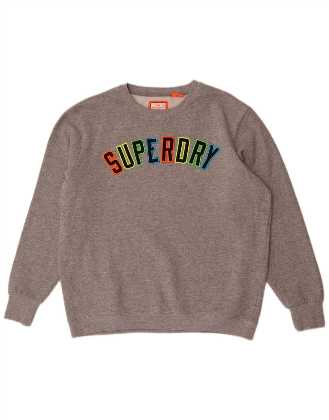 Hanorac grafic pentru bărbați Superdry Pulover XL, bumbac cu pete gri