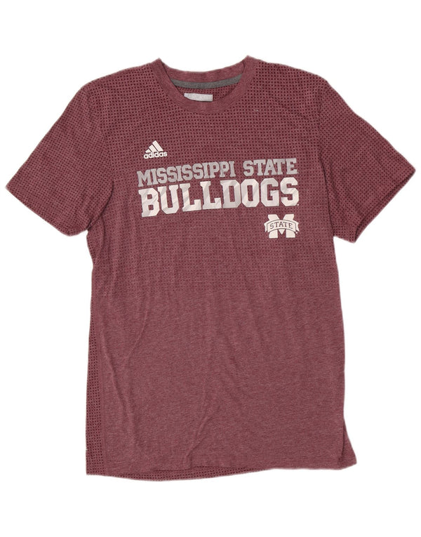 Tricou grafic Adidas pentru bărbați Mississippi State Bulldogs Top Medium Maroon