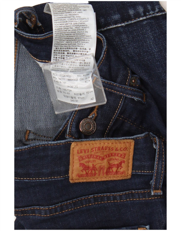Blugi Levi's 712 Slim pentru femei W28 L27 Bumbac bleumarin