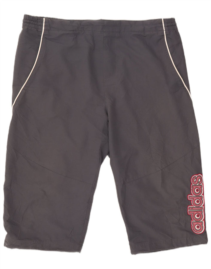 Pantaloni scurți sport pentru bărbați Adidas Graphic Bermuda XL poliester gri