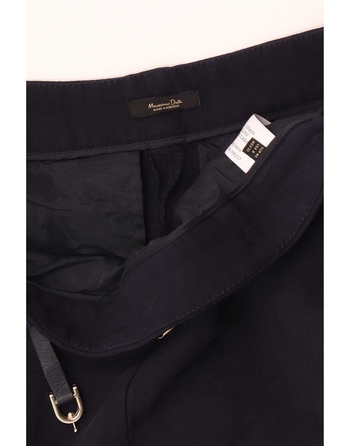 Massimo Dutti Pantaloni de costum subțiri pentru femei EU 40 Mediu L30 L27 Lână bleumarin
