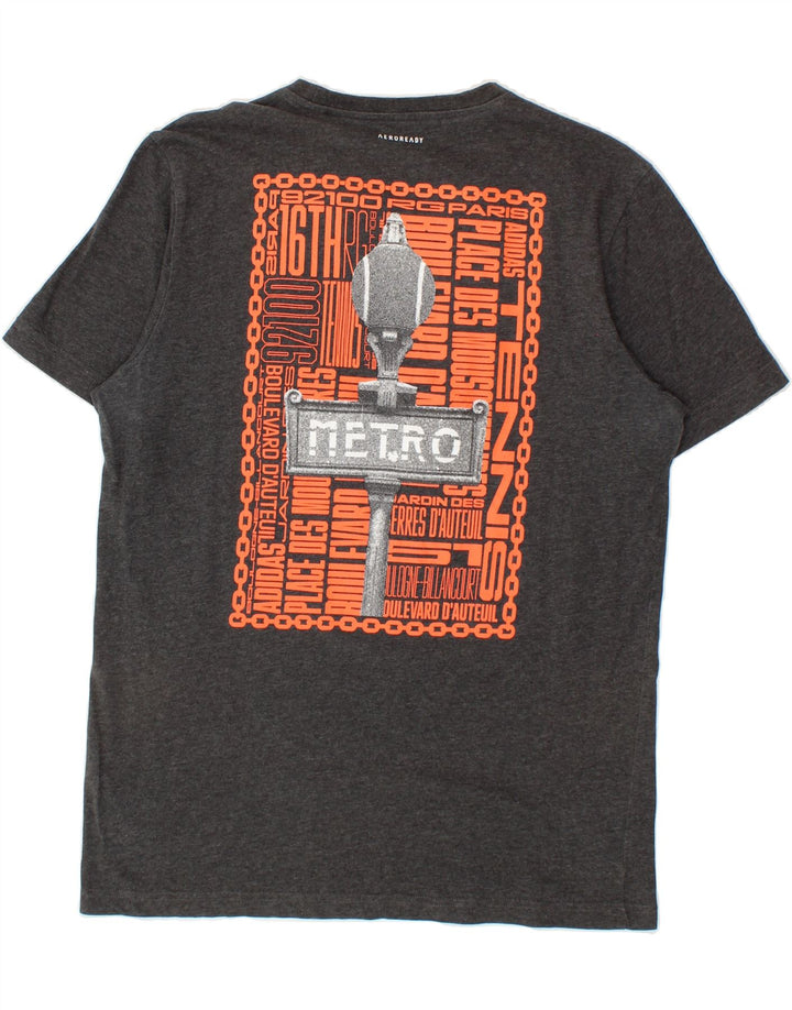 ADIDAS Mens Graphic T-Shirt Top Medium Grey Cotton Vintage Adidas and Second-Hand Adidas from Messina Hembry 