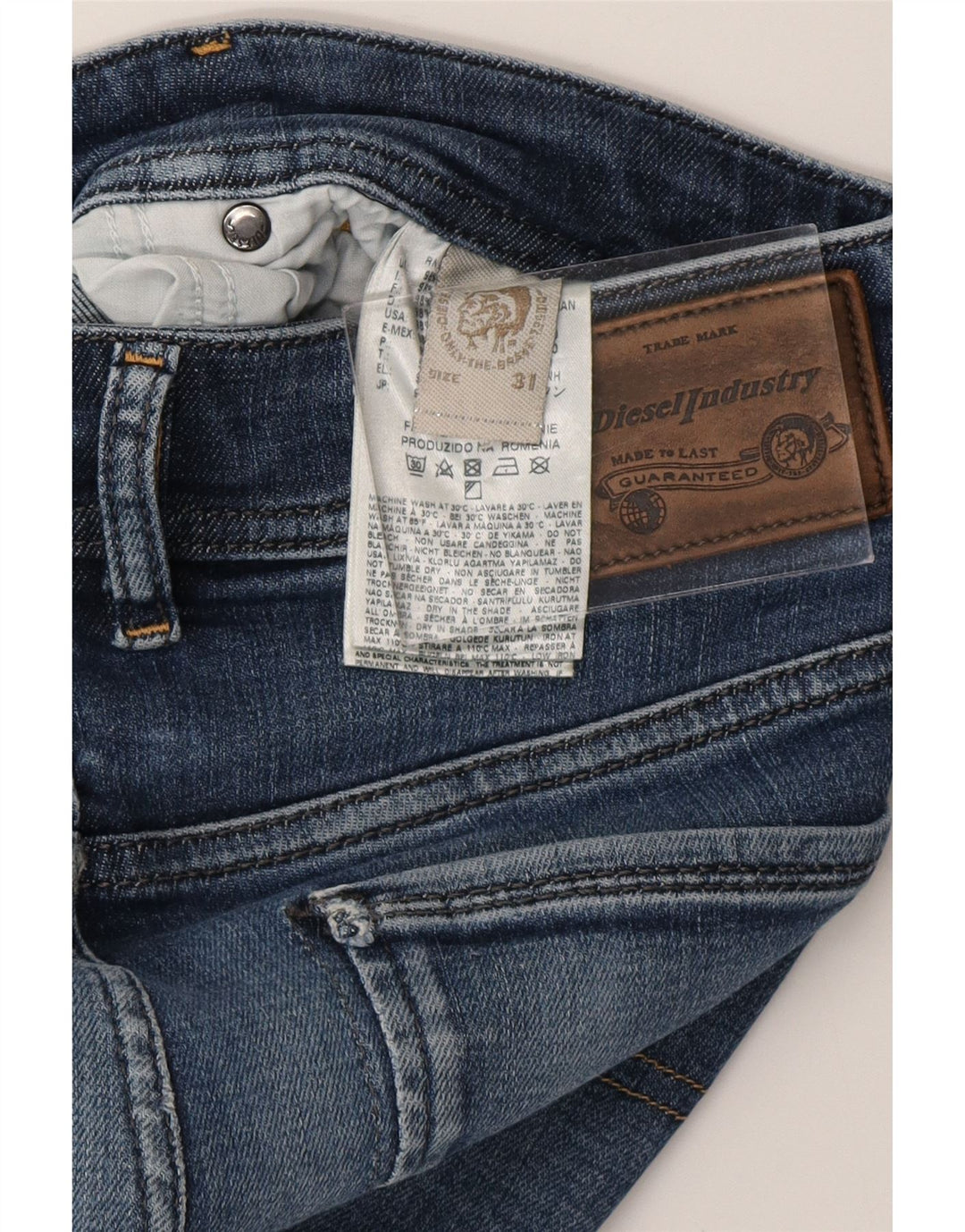 Blugi skinny pentru bărbați DIESEL W31 L30 Bumbac albastru