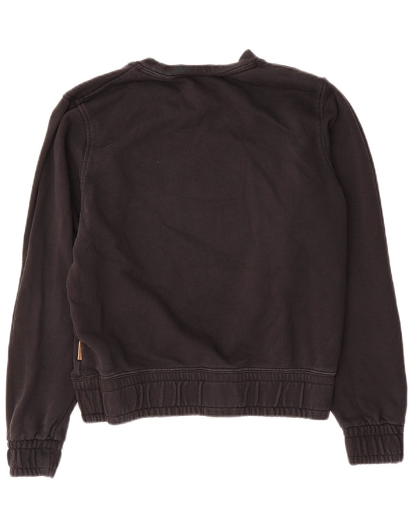 Pulover supradimensionat cu grafic Nike pentru femei UK 6 XS Bumbac negru