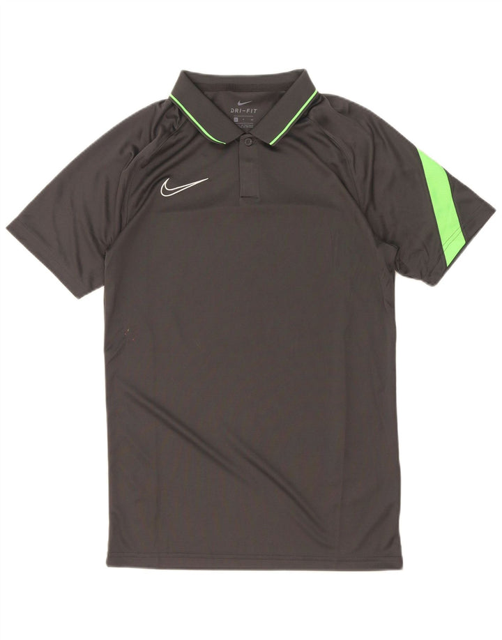 Tricou polo Nike pentru bărbați Dri Fit, mic, gri, poliester color bloc
