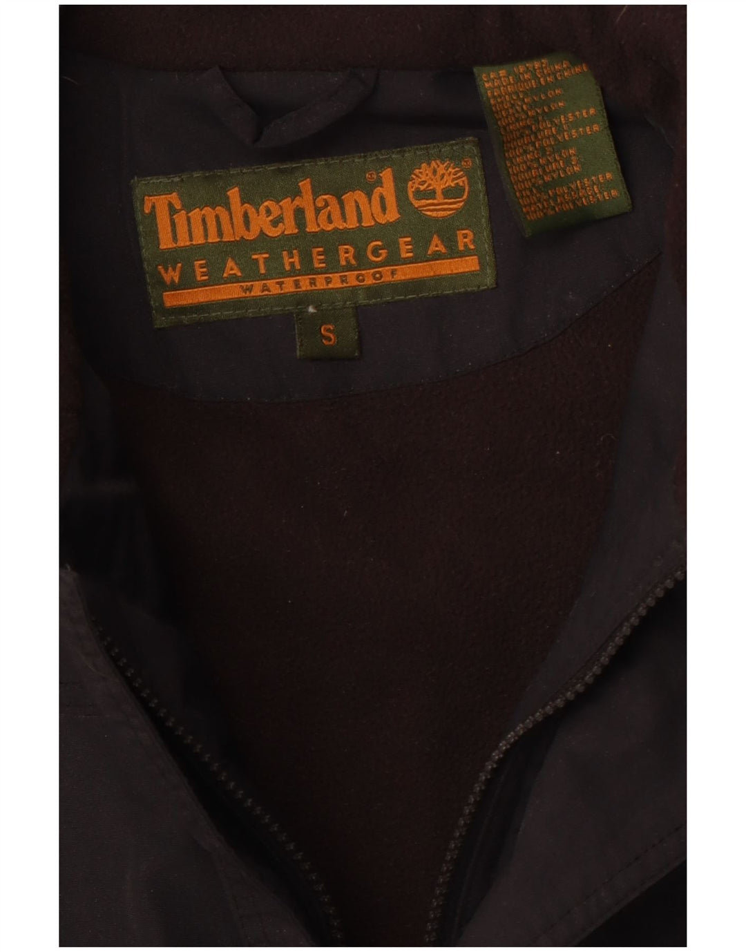 Jachetă de vânt pentru bărbați TIMBERLAND, cu tăiere lentă, UK 36, nailon mic, negru