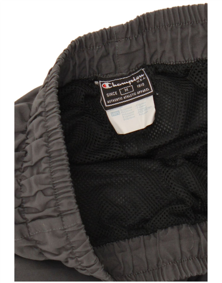 Pantaloni de trening grafic pentru bărbați Champion, poliester mediu negru