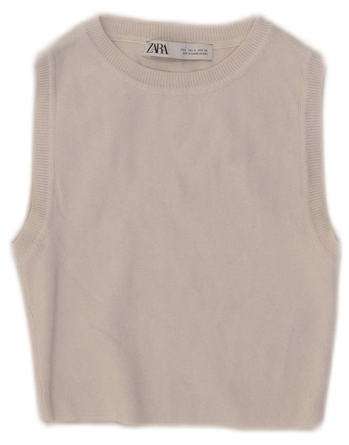 Top cu vestă pentru femei Zara UK 8 Small White