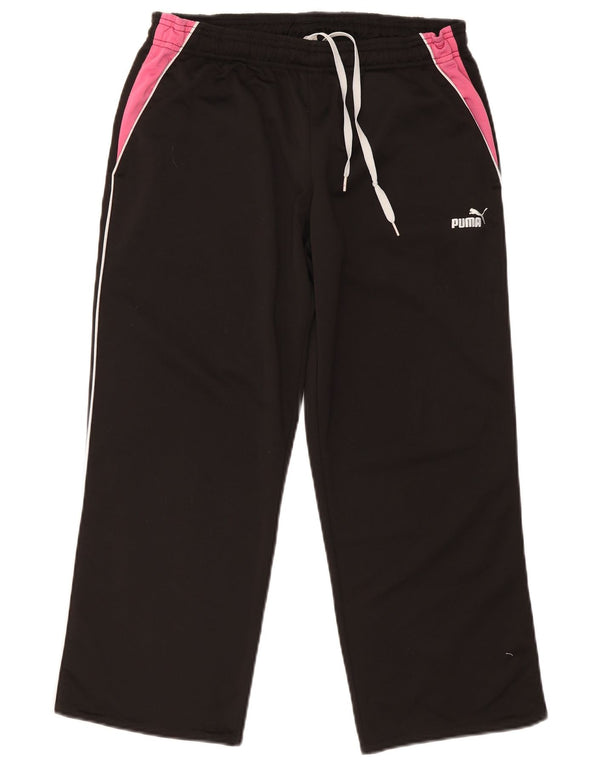 Pantaloni de trening Puma pentru femei UK 14 Medium Black Colorblock Poliester