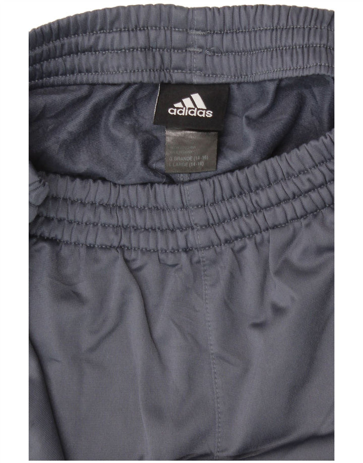 Pantaloni de trening Adidas băieți 14-15 ani, mari, bleumarin, poliester