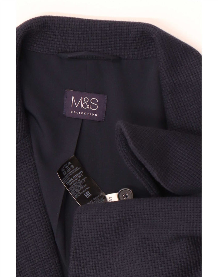 Marks & Spencer jachetă pentru femei cu 2 nasturi, UK 14, mare, bleumarin, bumbac