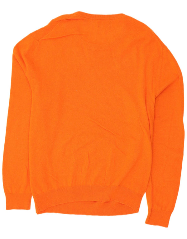 Gant Mens Crew Neck Jumper Sweater 4XL Orange Lambswool