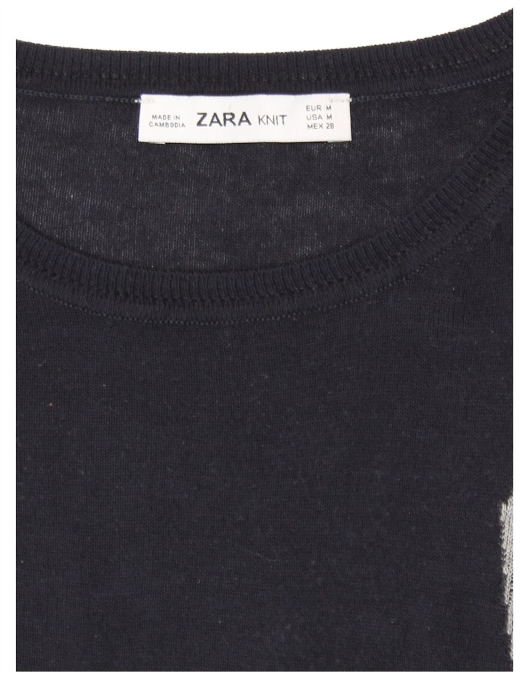 Pulover pentru damă Zara, cu gât turnu, UK 14 Medium Black Colorblock