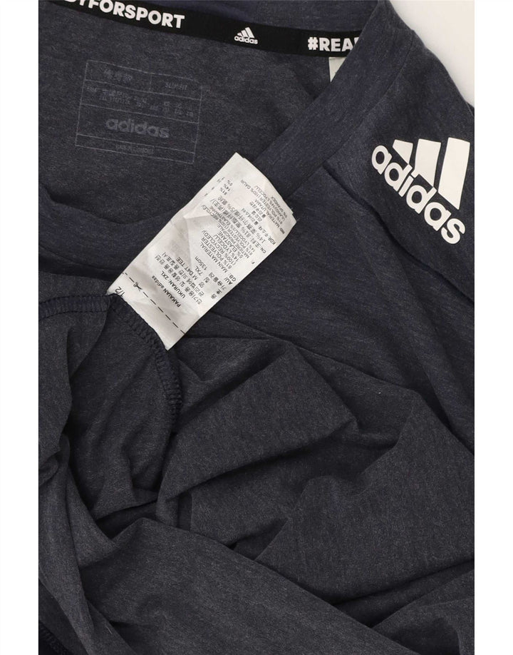 Tricou pentru bărbați Adidas Top 2XL Bleumarin Poliester